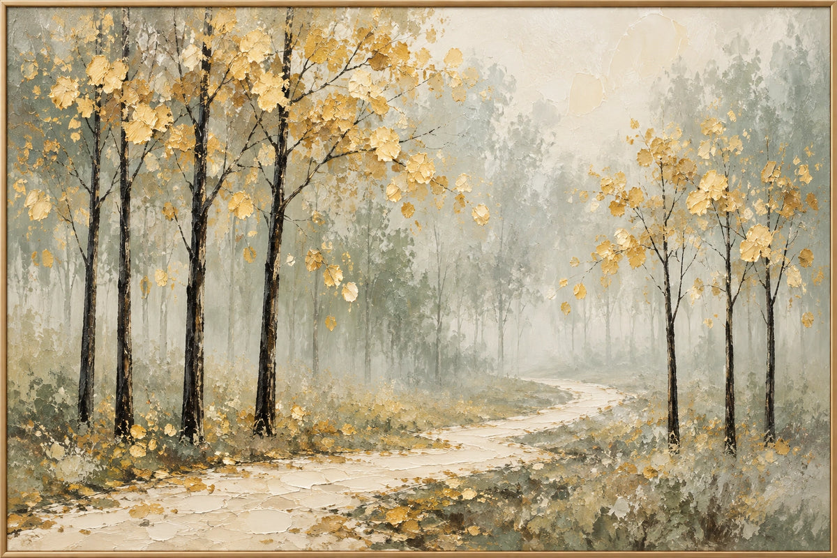 Golden Footpath — Landscape oil painting