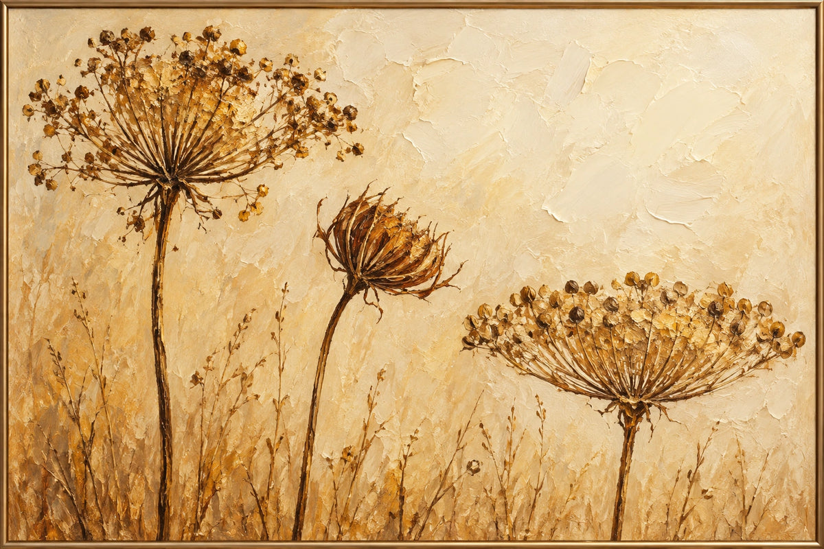Late Gold — Botanical oil painting