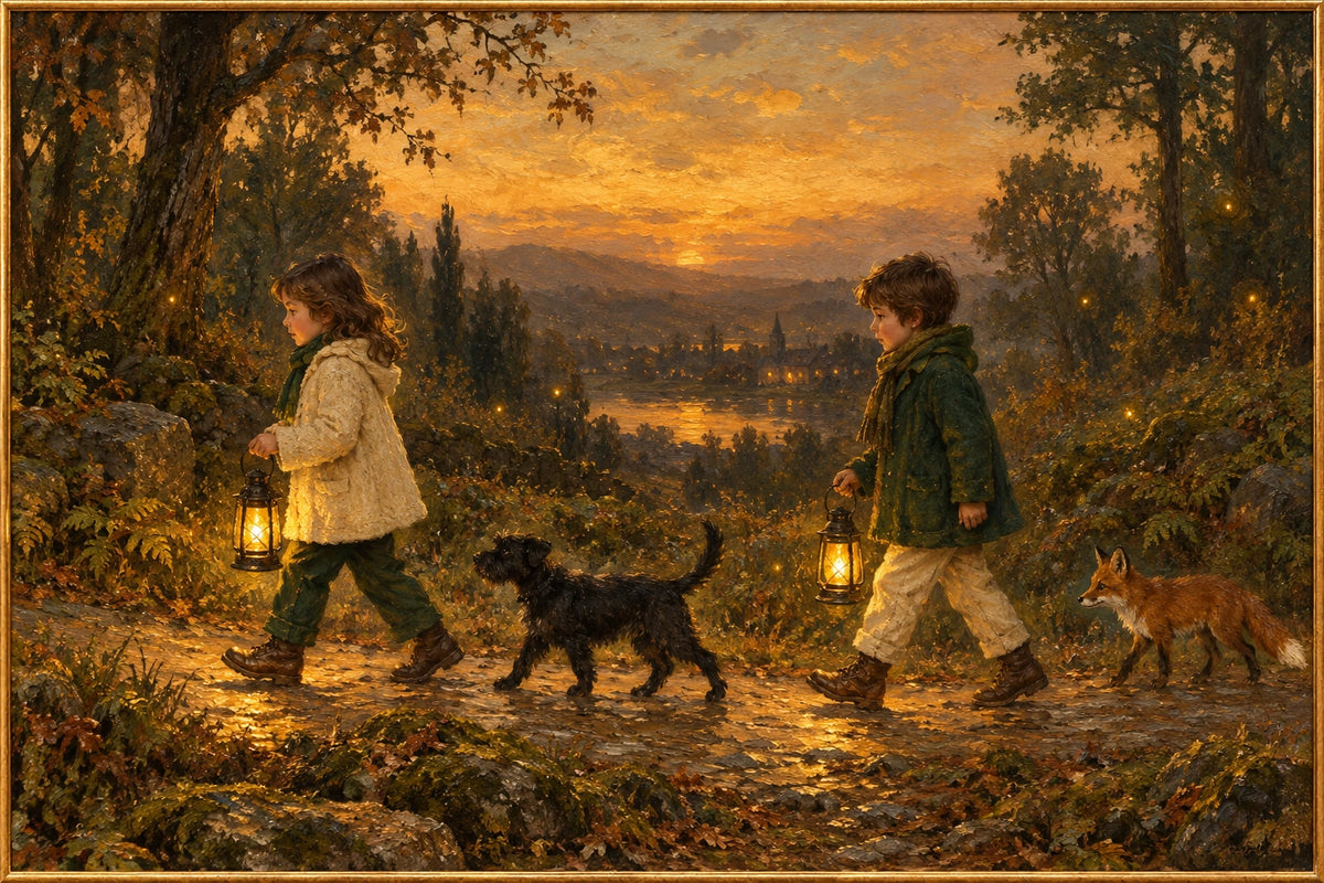Evening Glow — Figurative oil painting