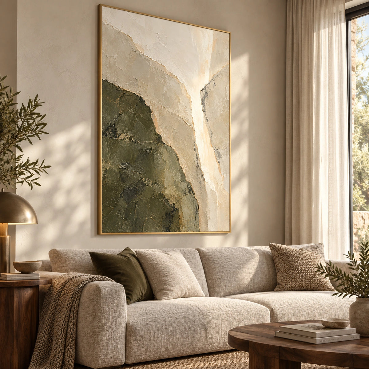 Limestone and Olive — Left01 room view