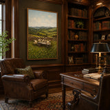 Meadow Flock - hand-painted oil painting on canvas