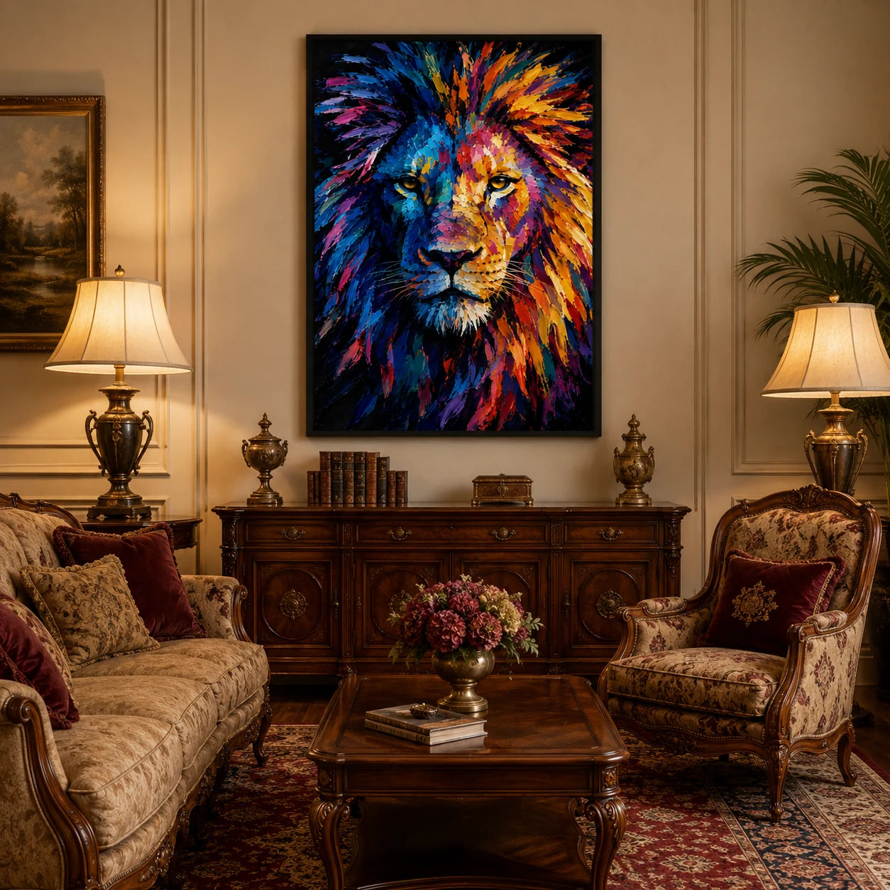 Majesty - hand-painted animal oil painting on canvas by Realoilart
