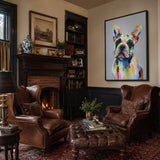 Prism Pup - hand-painted oil painting on canvas