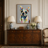 Prism Pup - hand-painted oil painting on canvas
