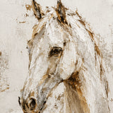 Quiet Stallion - hand-painted oil painting on canvas