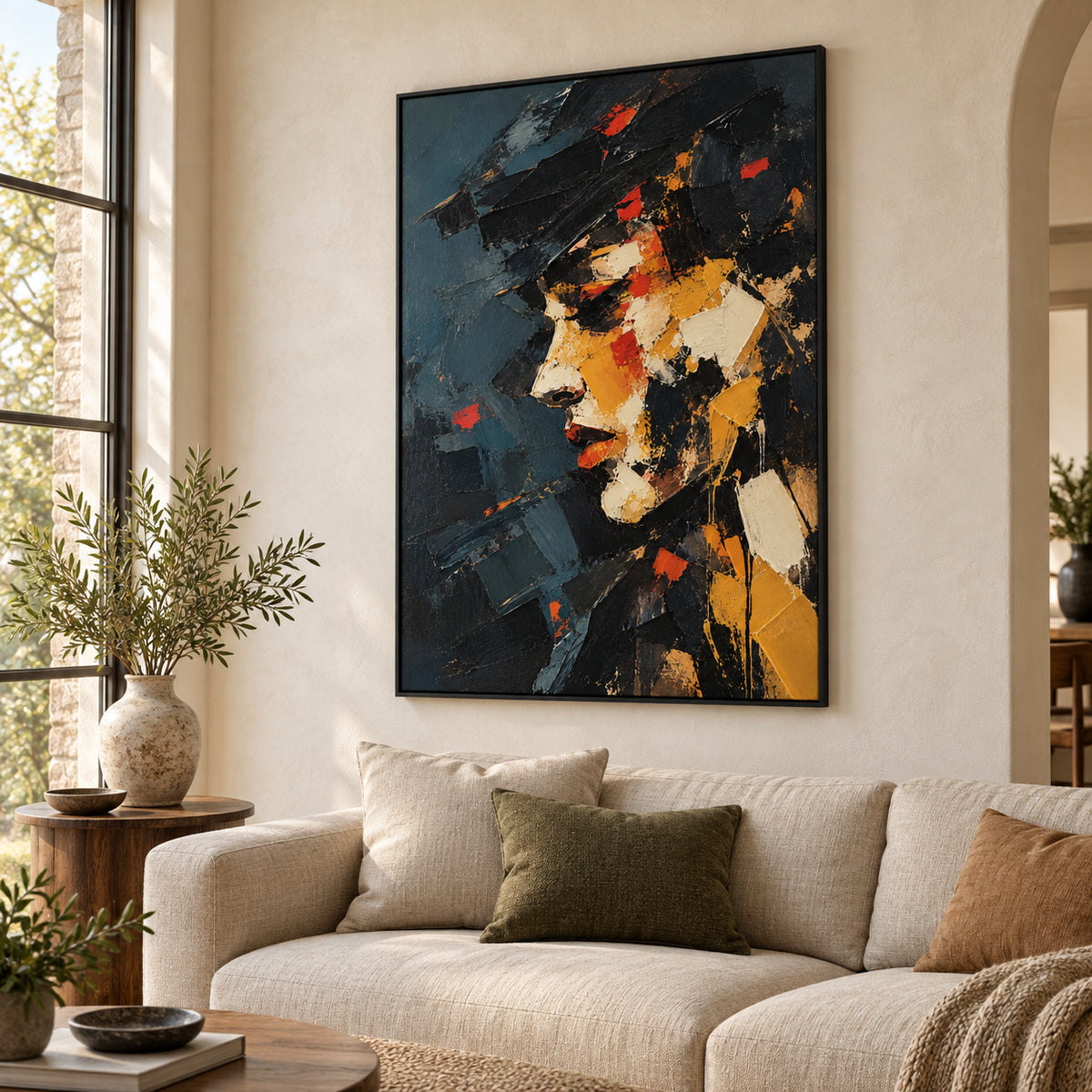 Dark Persona — Abstract Male Portrait oil painting, view 5