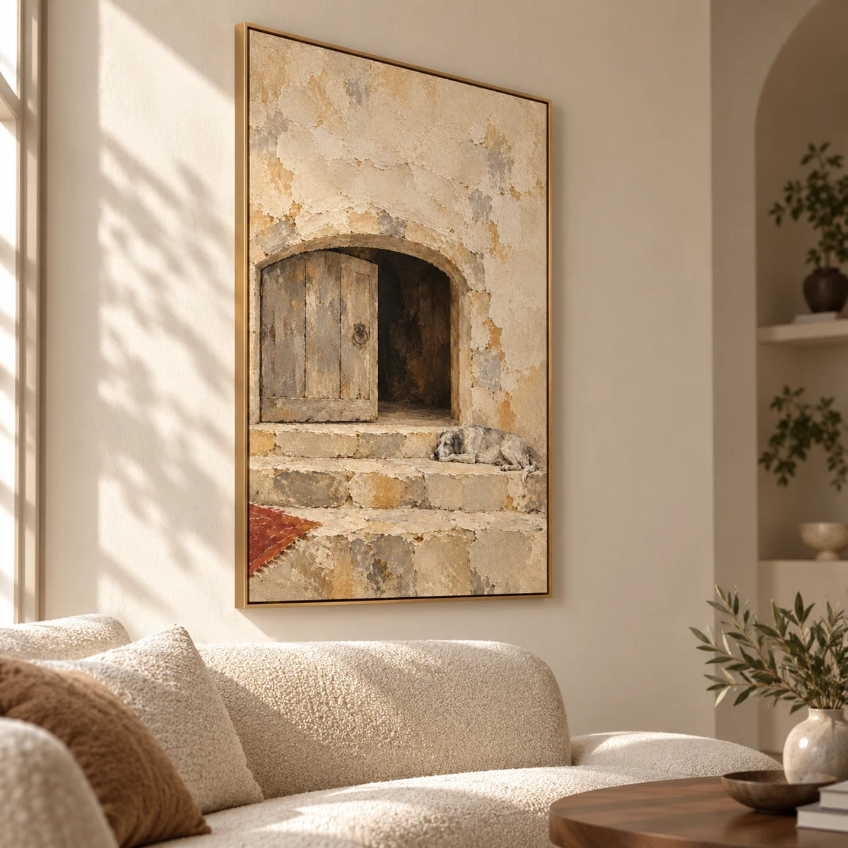 Quiet Door oil painting - living room view