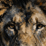 Umber Majesty - hand-painted oil painting on canvas
