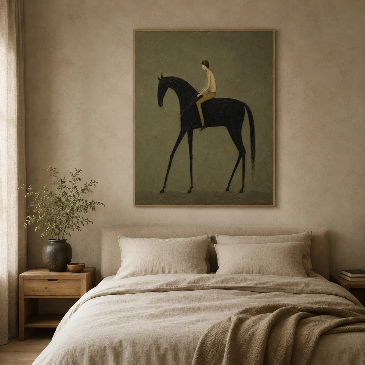 Quiet Rider in Olive - styled interior preview 3