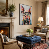 Whisker Bloom - hand-painted oil painting on canvas
