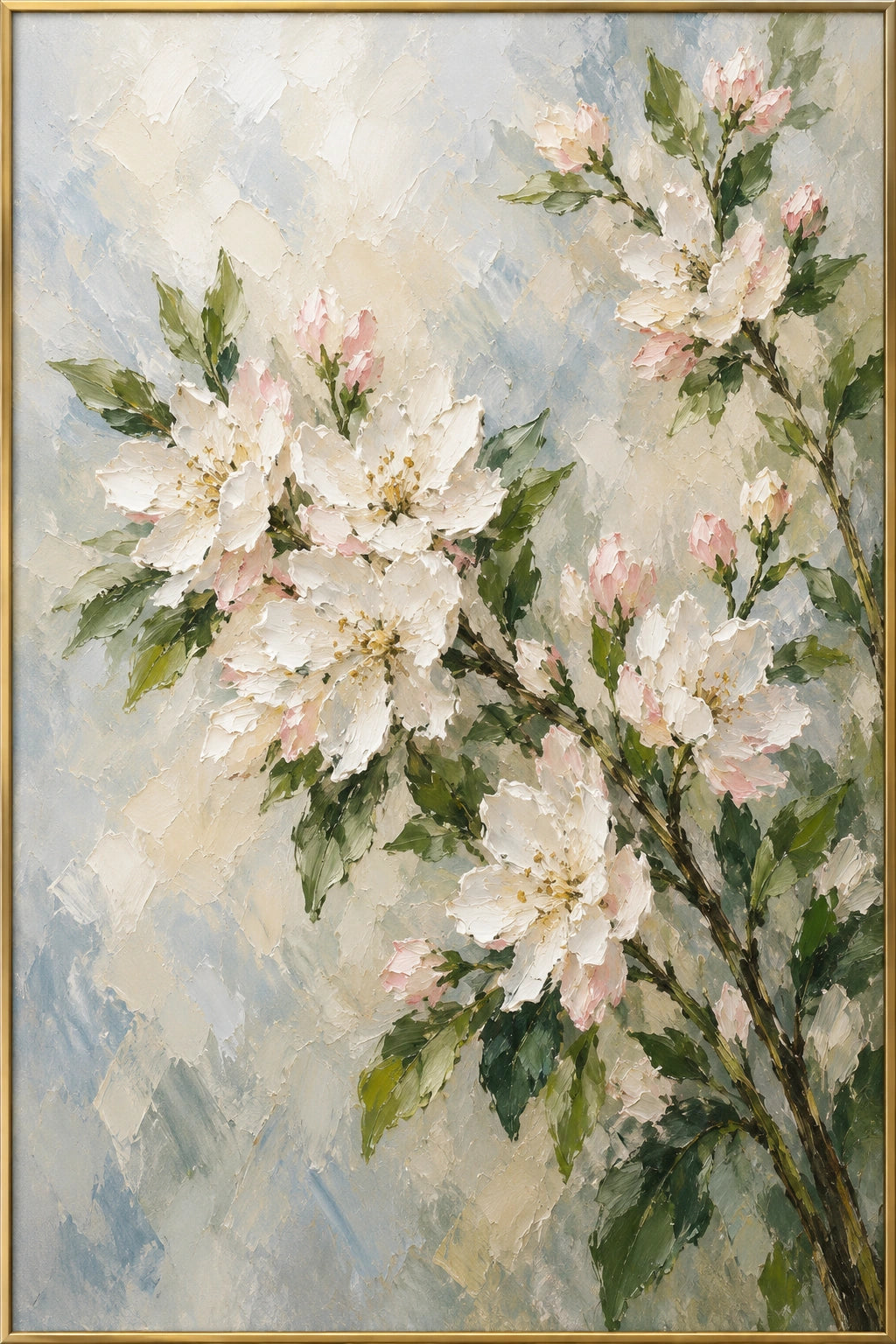 Toward the Light — Floral oil painting