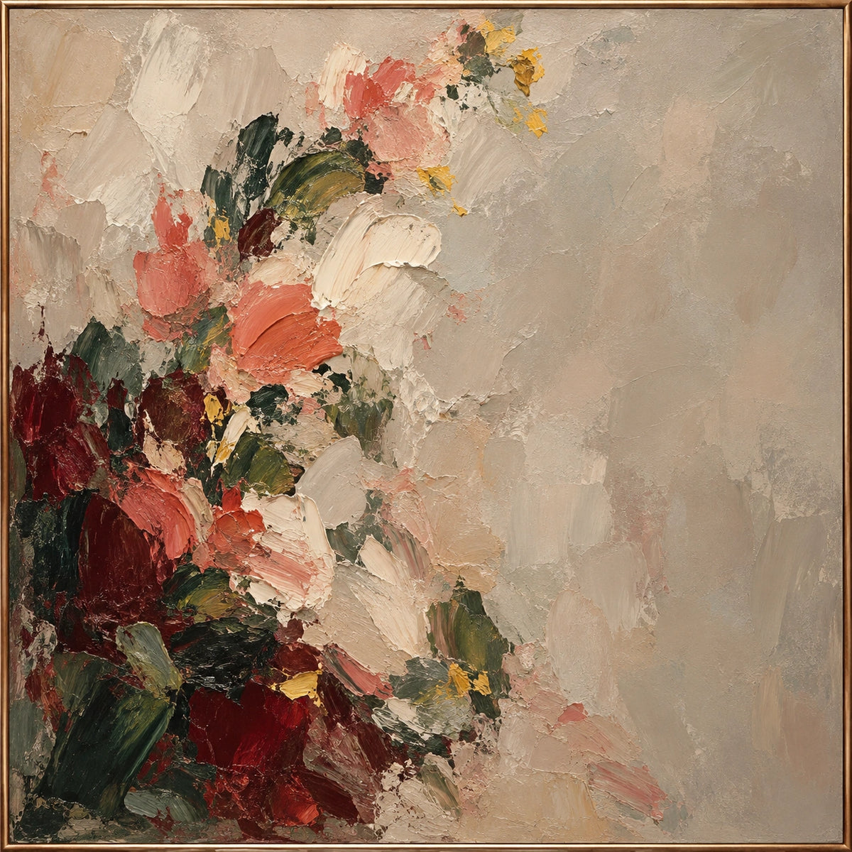 Wild Color — Abstract Floral oil painting