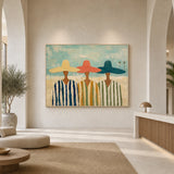 Seaside Trio - straight-on front view