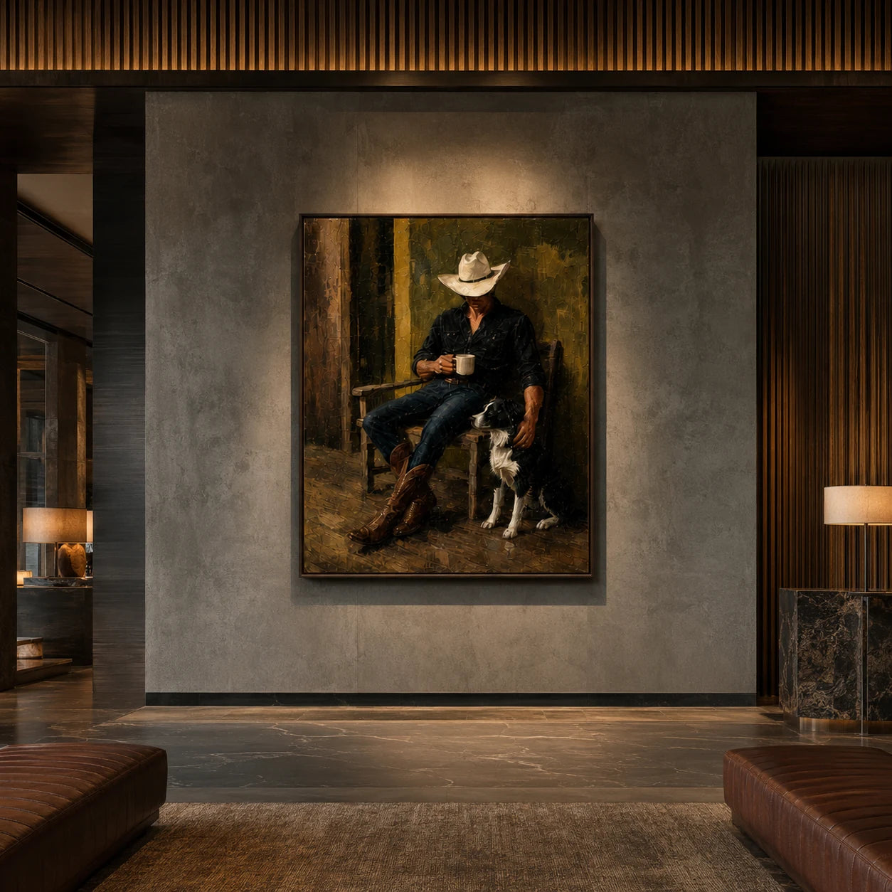 Cowboy Companion - straight-on front view