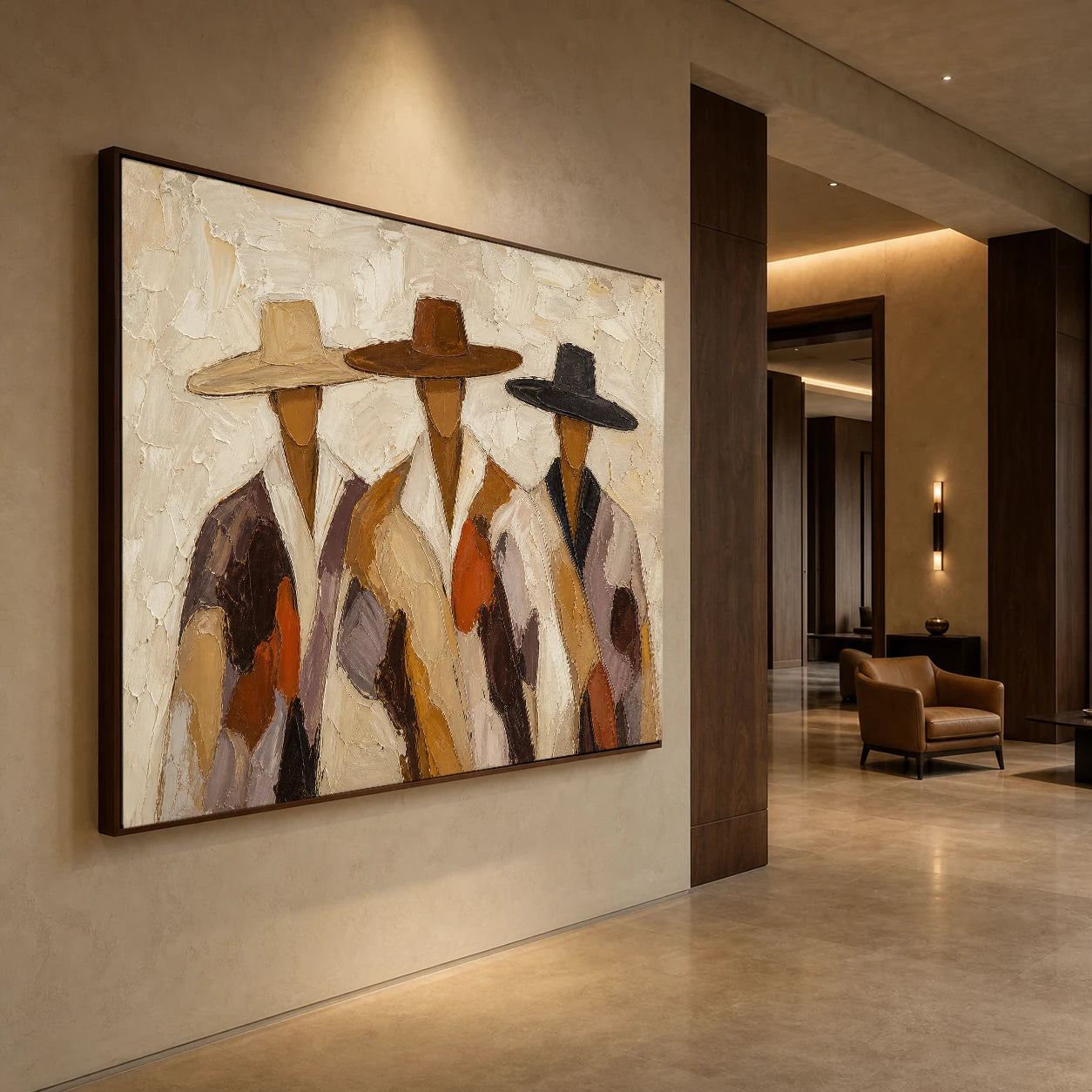 Western Trio - displayed from a left 30-degree room angle