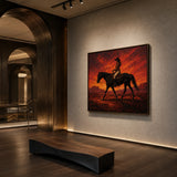 Sunset Rider - displayed from a right 45-degree room angle