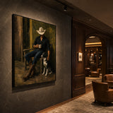 Cowboy Companion - displayed from a right 45-degree room angle