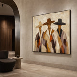 Western Trio - displayed from a right 45-degree room angle