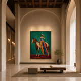 Painted Rider - shown from a wider interior view