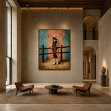 Lasso Cowgirl - shown from a wider interior view