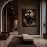Cowboy Guitar - shown from a wider interior view