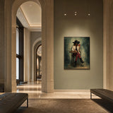Card Cowgirl - shown from a wider interior view