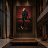 Fence Cowboy - shown from a wider interior view