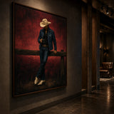 Fence Cowboy - shown from a close oblique interior angle