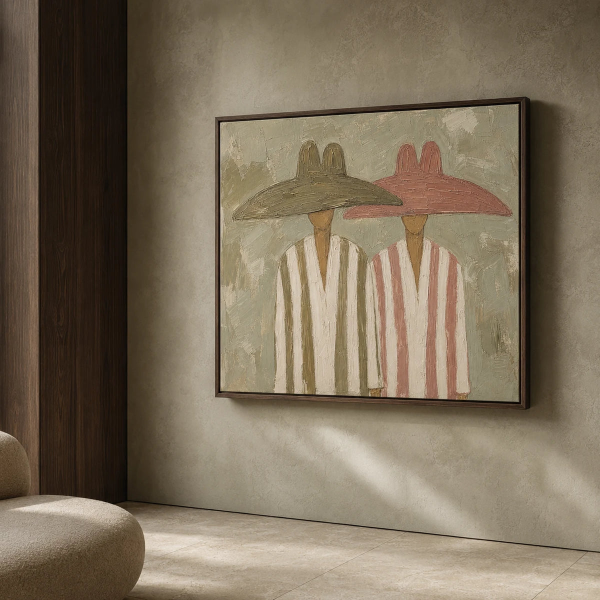 Olive Rose Duet - shown from a close oblique interior angle