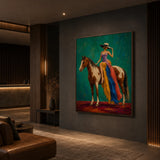 Painted Rider - shown from a close oblique interior angle