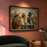 Desert Tableaux shown from a close oblique interior angle