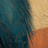 Blue Hour Mare detail showing the painted subject and textured color