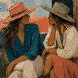 Porchlight Exchange detail showing the painted subject and textured color