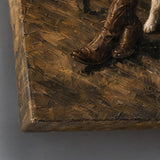 Cowboy Companion - canvas edge and painted side detail
