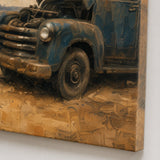 Roadside Repair - canvas edge and painted side detail
