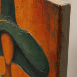 Emerald Brim - canvas edge and painted side detail