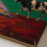 Crimson Walk - canvas edge and painted side detail