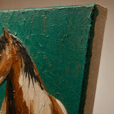 Gentle Bond - canvas edge and painted side detail