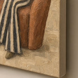Seated Brim - canvas edge and painted side detail
