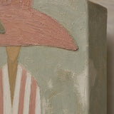 Olive Rose - canvas edge and painted side detail