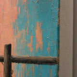Lasso Cowgirl - canvas edge and painted side detail
