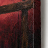 Fence Cowboy - canvas edge and painted side detail