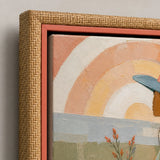 Opposite Horizons detail showing the artwork edge and canvas side