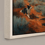 Mesa Sidekick detail showing the artwork edge and canvas side
