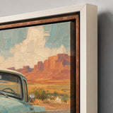 Route to the Mesa detail showing the artwork edge and canvas side