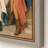 Porchlight Exchange detail showing the artwork edge and canvas side
