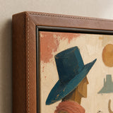 Symbols of the Range detail showing the artwork edge and canvas side