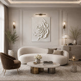 Sculpted Rose — hand-painted oil painting on canvas