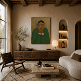 Silent Reflection — hand-painted oil painting on canvas