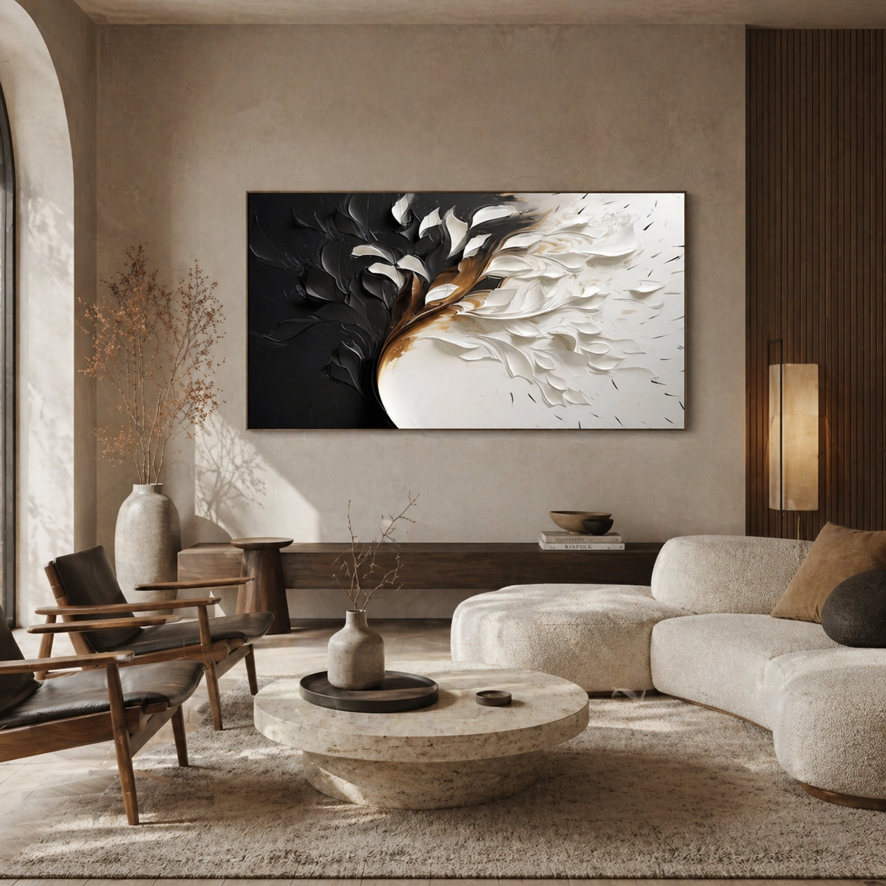Between Light and Shadow - hand-painted floral oil painting on canvas by Realoilart